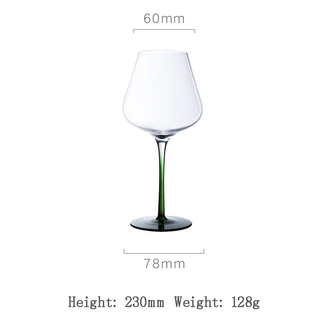 Black and Red Bow Tie Burgundy Wine Glass Pot Belly Home Kitchen Light Luxury Lead-free Crystal Color Glass Wine Original Goblet - V.I.P Digital Presence