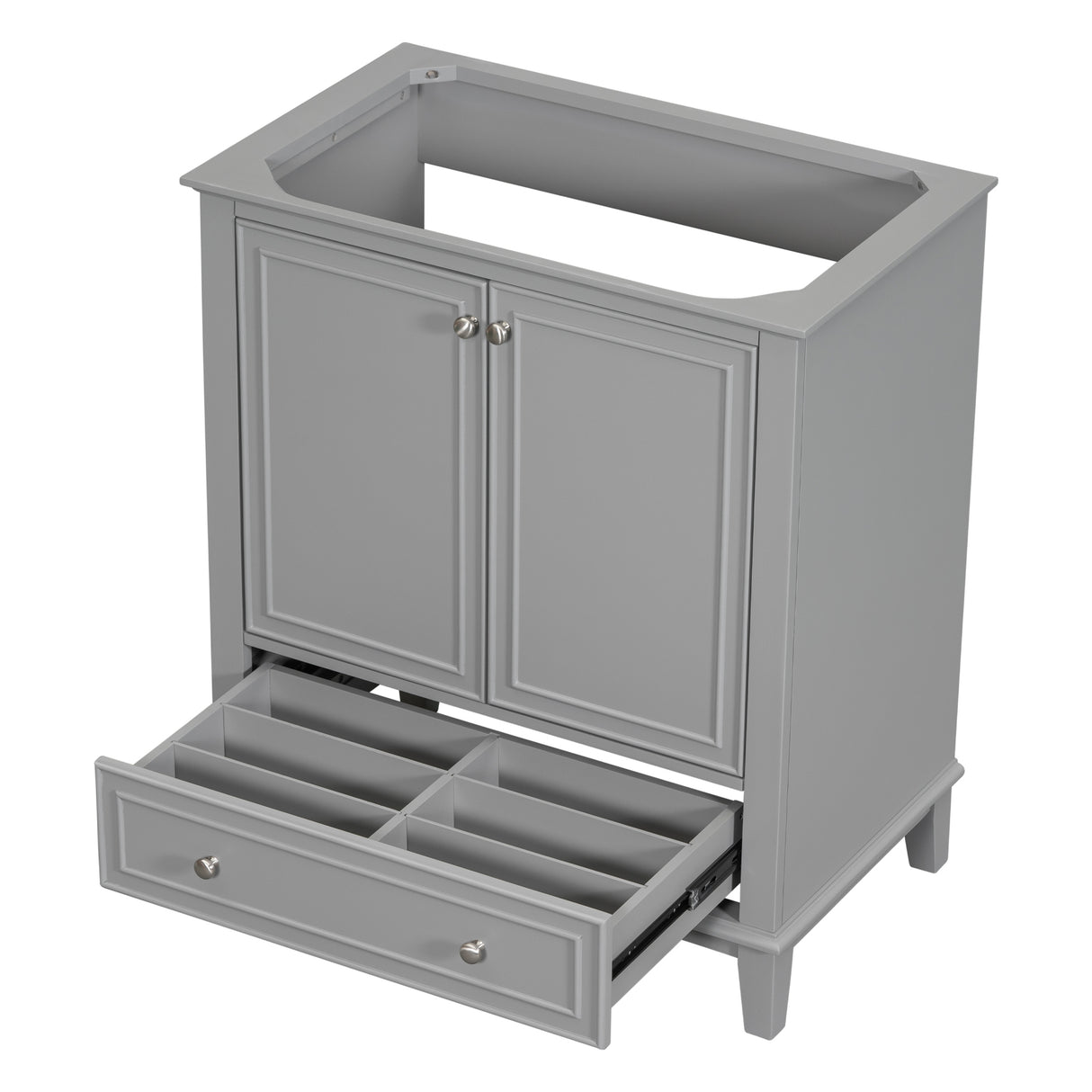 30 inch bathroom vanity no sink base only gray - V.I.P Digital Presence
