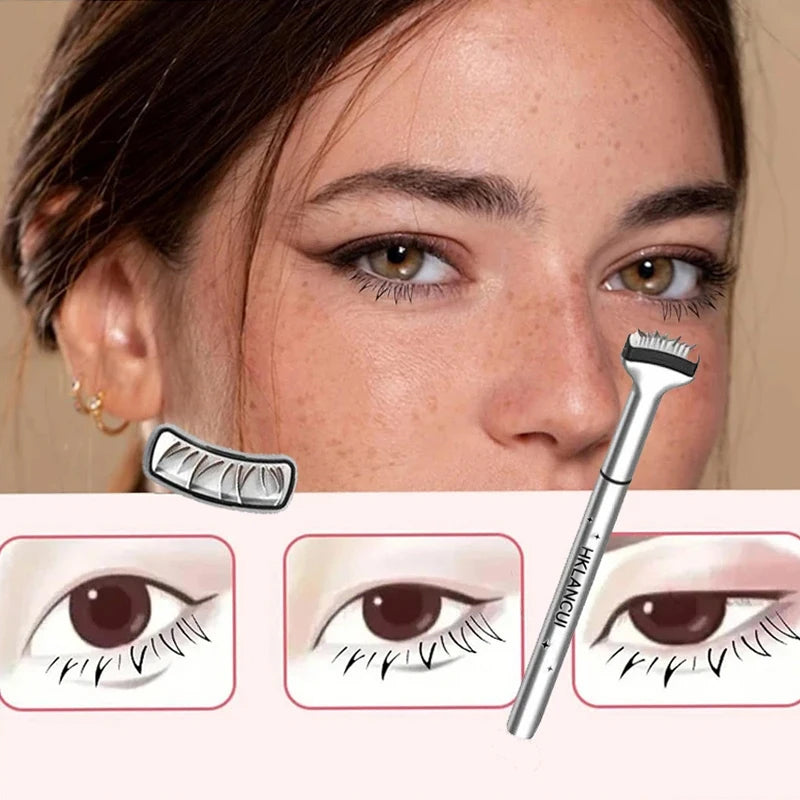 Makeup Magic Eye Liner Gel Pen Waterproof Long Lasting 2 In 1 Lower Liquid Eyeliner Pencil Eyelashes Stamp - V.I.P Digital Presence