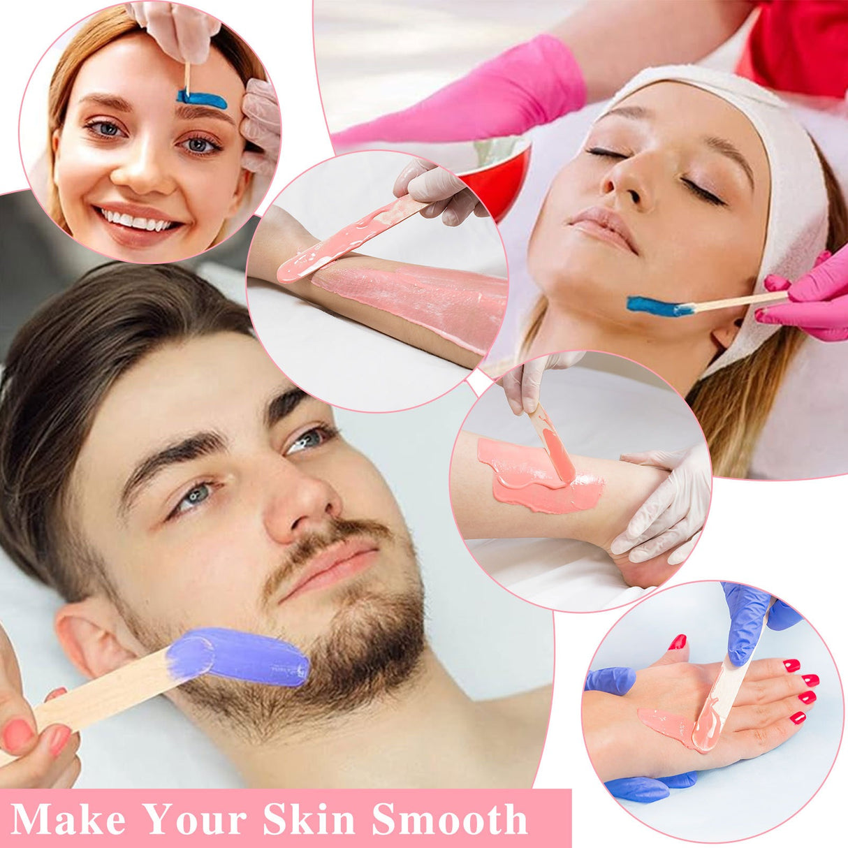 Professional Hair Removal Electric Wax Warmer Depilation Hot Waxing Kit with silicone waxing pot - V.I.P Digital Presence