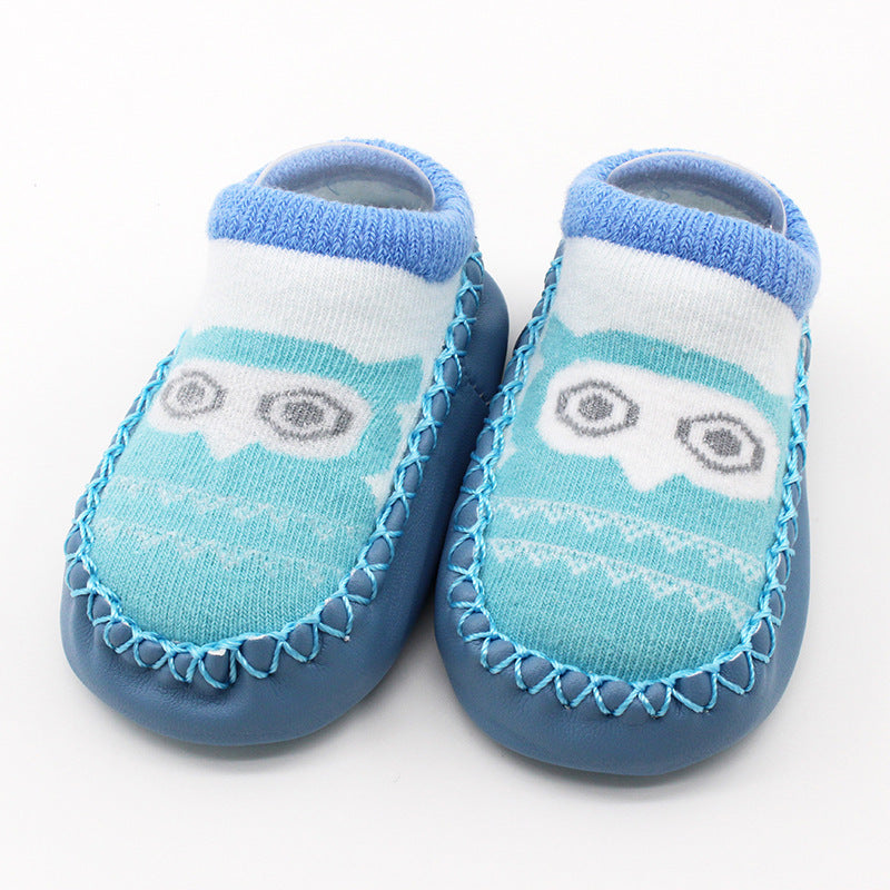 Spring And Autumn New Baby Shoes And Socks Soft Bottom Cartoon Children's Floor Toddler Socks Non-Slip Leather Bottom Cotton Socks Baby Socks - V.I.P Digital Presence