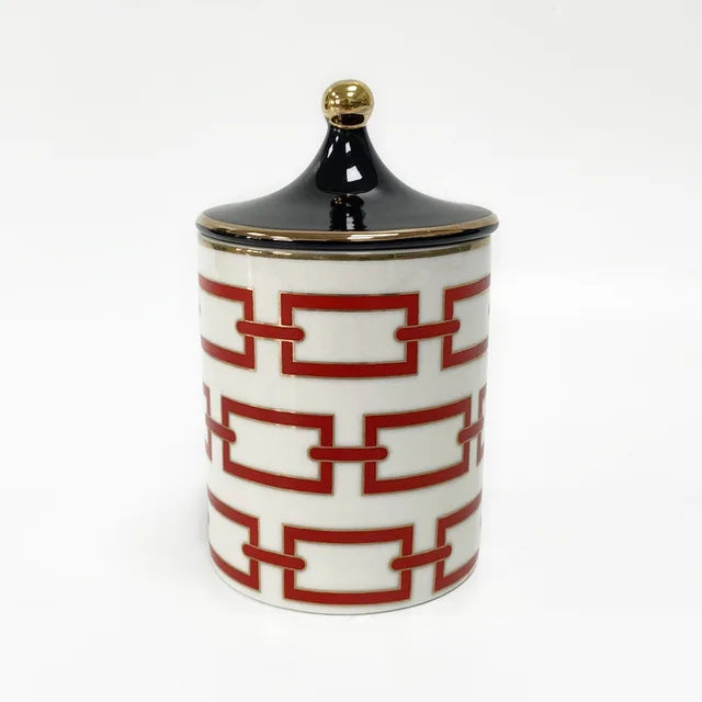 Gold Plated Stripe Ceramic Storage Jar Home Scented Candle Bottle Wedding Candy Gift Jar Cosmetic Jewelry Storage Bottle Decor - V.I.P Digital Presence