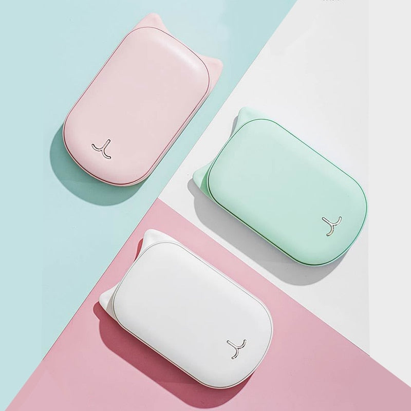 Cute USB Rechargeable Hand Warmer and 3600Ma Power Bank 5V Mini Portable Travel Handy Long-Life Pocket Hand Warmer - V.I.P Digital Presence