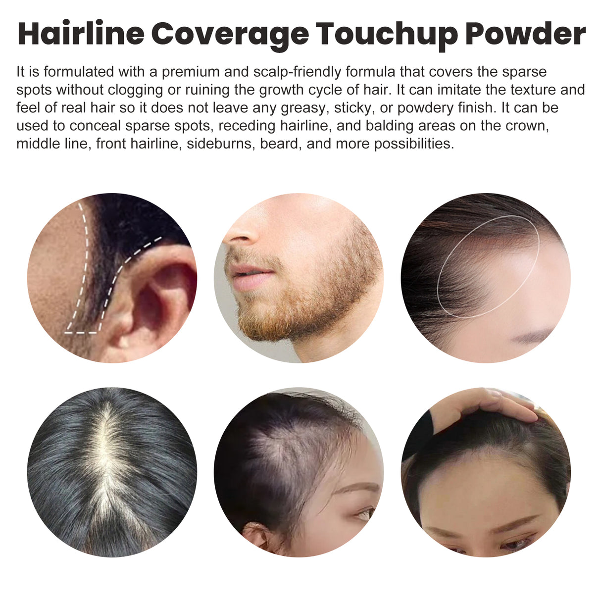 Hairline Cover Touch Powder Compact Hairline Easy To Apply Concealer Powder For Your Hairline - V.I.P Digital Presence