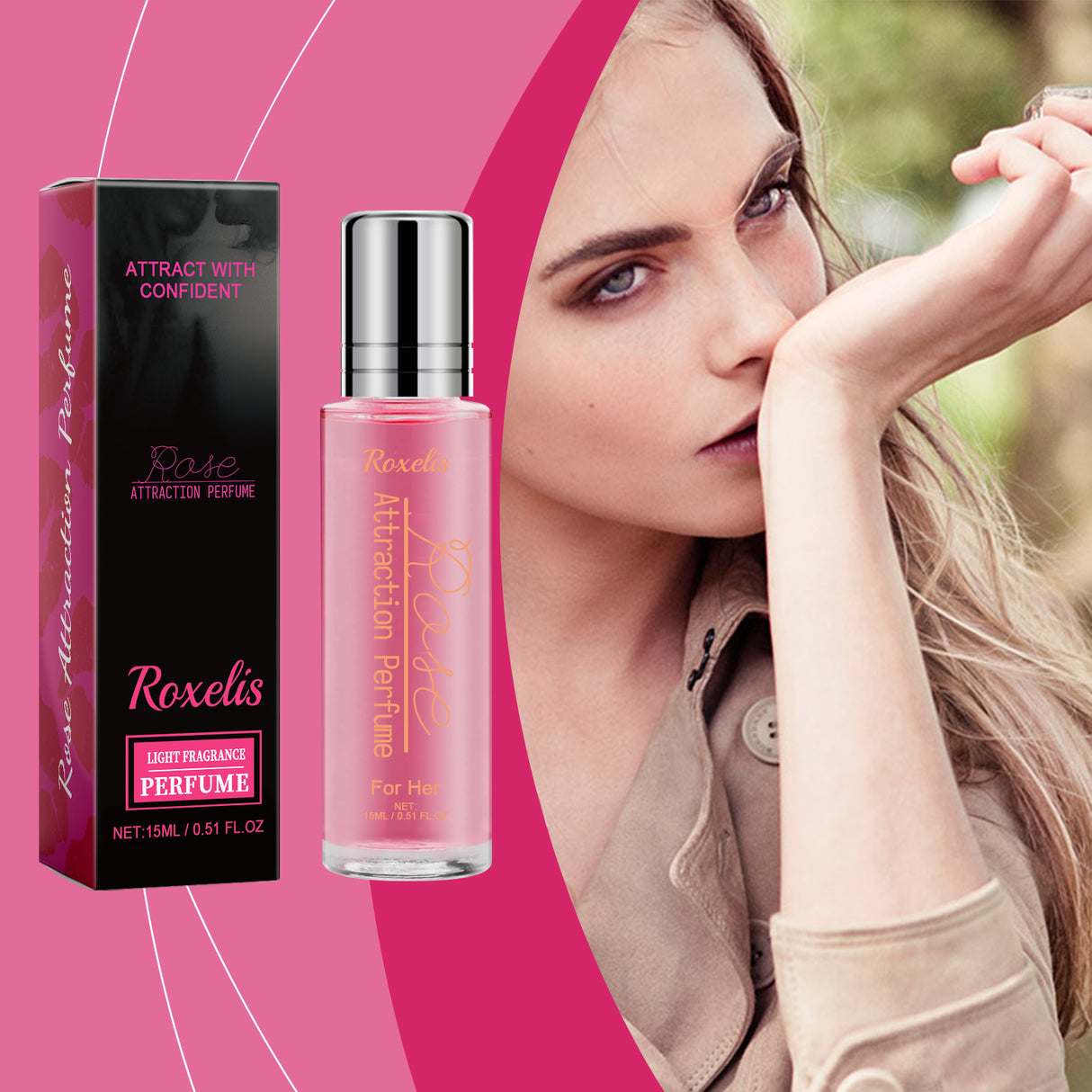 Rose Light Perfume Natural Fresh Light Fragrance Portable Lasting Fragrance Women Exude Charm Perfume - V.I.P Digital Presence