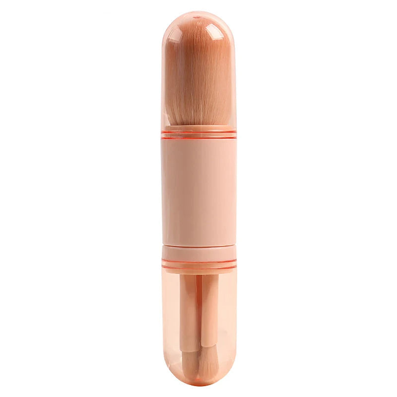 4 In 1 Telescopic Makeup Brush Portable Travel Makeup Brushes Set Eyeshadow Loose Powder Mini Makeup Brush Beauty Tools - V.I.P Digital Presence