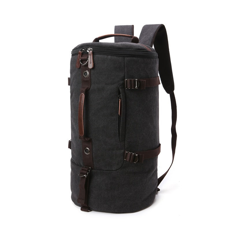Men Travel Backpack Male Canvas Luggage Duffel Cylinder Bag Mountaineering Hiking Backpack For Men - V.I.P Digital Presence