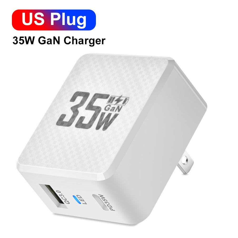 Cargador rápido de nitruro de galio GaN35W QC3.0