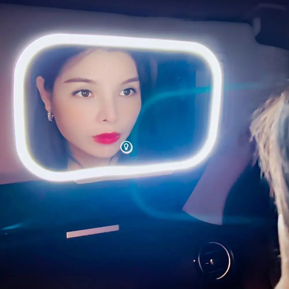 Car Visor Mirror with LED Light Car Interior Mirror Compact Large Screen Excellent 7.8-inch Car LED Visor Vanity Mirror - V.I.P Digital Presence