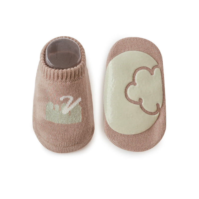 Spring And Summer New Baby Floor Socks Combed Cotton Non-Slip Indoor Cool Children Toddler Socks Cartoon Short Boat Socks - V.I.P Digital Presence