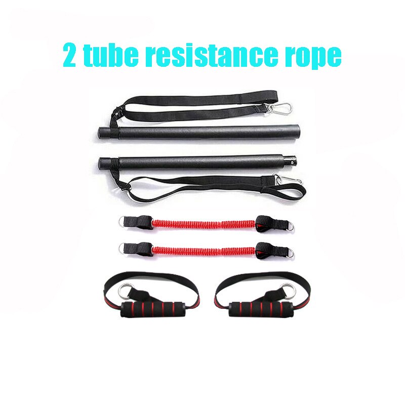 Resistance Band Pilates Stick Gym Exercise Muscle Power Tension Bar With Fitness Stick Home Body Work Out Fitness Pull Rope