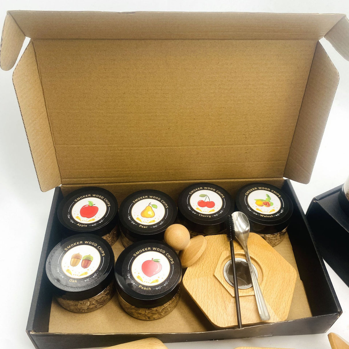 Solid wood wine barrel smoker bar whiskey seasoning tool smoked wine barrel set - V.I.P Digital Presence