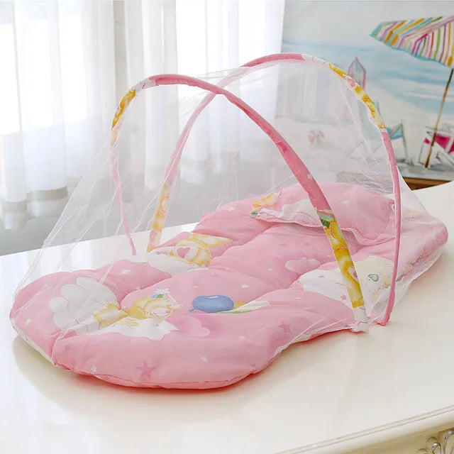 Nueva mosquitera plegable para bebés sin instalación, mosquitera de yurta mongola sin fondo, mosquitera plegable para bebés