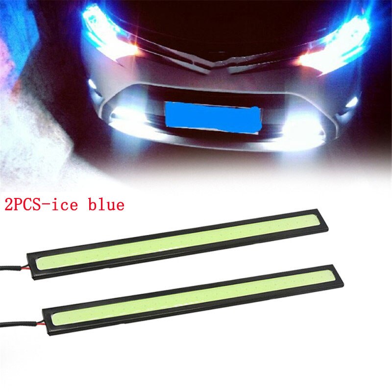 4/2Pcs 17CM Universal Car COB LED Strip Car Running Fog Lamp Driving Strip Light Waterproof 10-16V Flexible Led Strip Accessorie - V.I.P Digital Presence