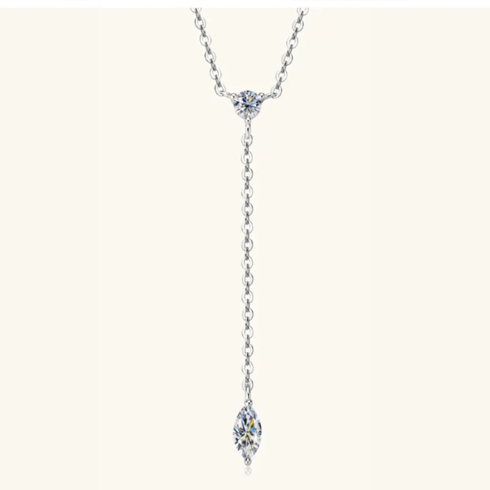Moissanite 925 Sterling Silver Necklace - V.I.P Digital Presence