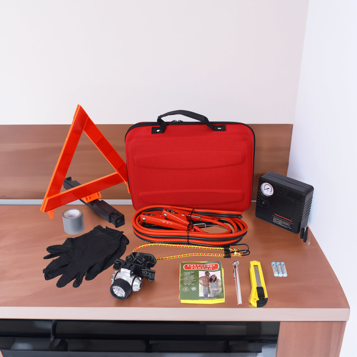Auto Safety Emergency Kit, Emergency Car Kit with Portable Air Compressor - V.I.P Digital Presence