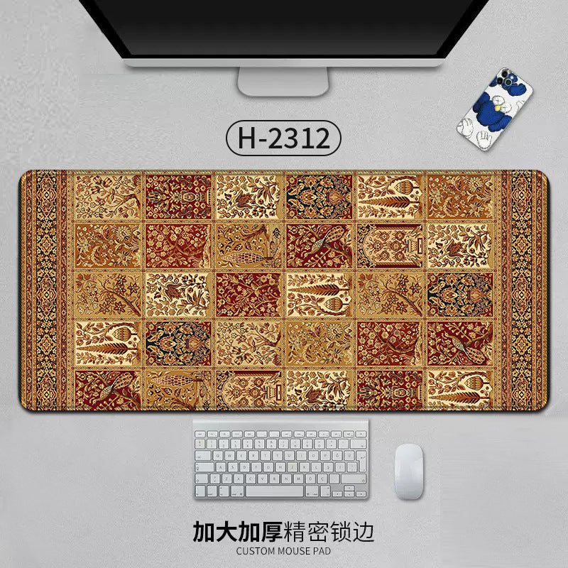 Large Persian Mouse Pad Office Carpet MousePad Natural Rubber Lockedge Anti Slip Desk Mat Laptop Office Game Accessories Pad - V.I.P Digital Presence
