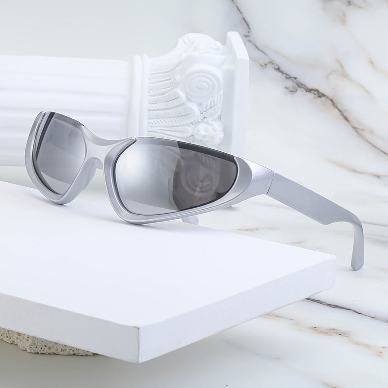 Nuevas gafas de sol deportivas a prueba de viento para mujer, gafas de sol para exteriores Y2K Millennium para hombre.