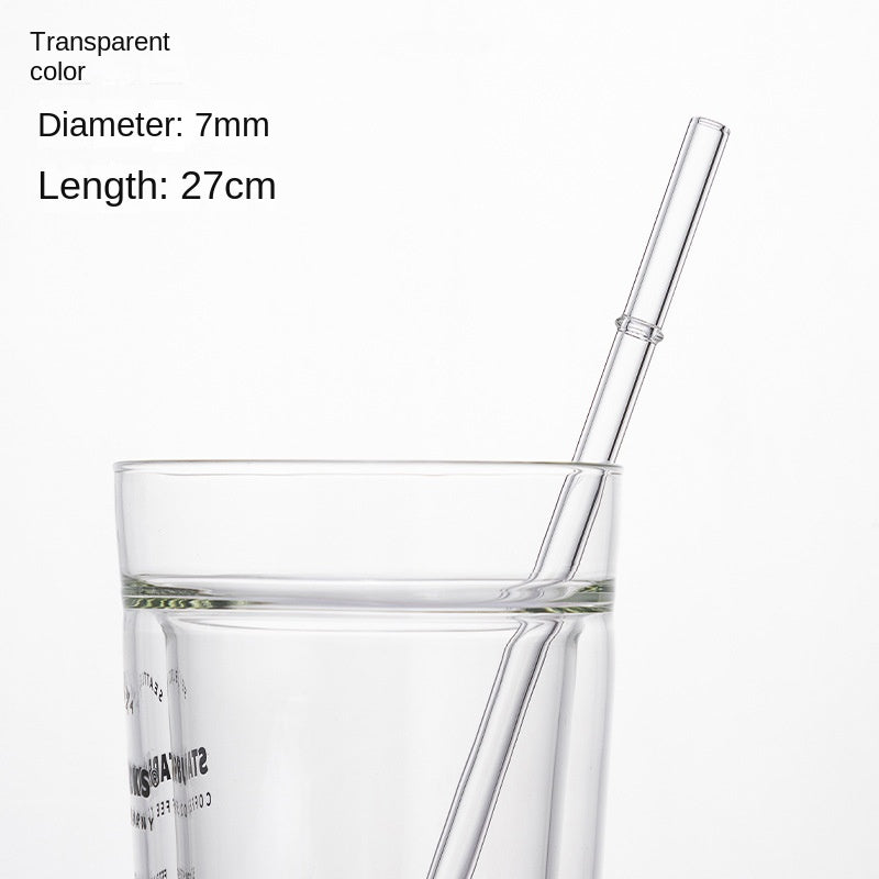 Eco-Friendly High Borosilicate Glass Straw Durable Heat-Resistant Starbucks Kids Straw 27cm Customized - V.I.P Digital Presence