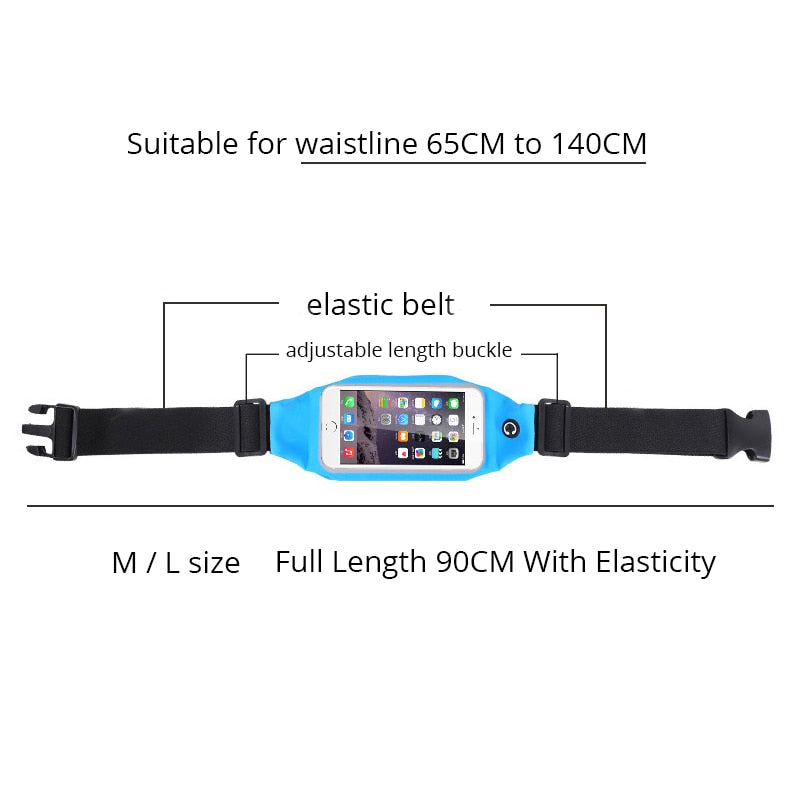 Case For Meizu m3 note U10 m3s Sports Belt Running Waist Bags Waterproof Fanny Pack Workout Cover Gym Case For Maze m3 note u10 - V.I.P Digital Presence