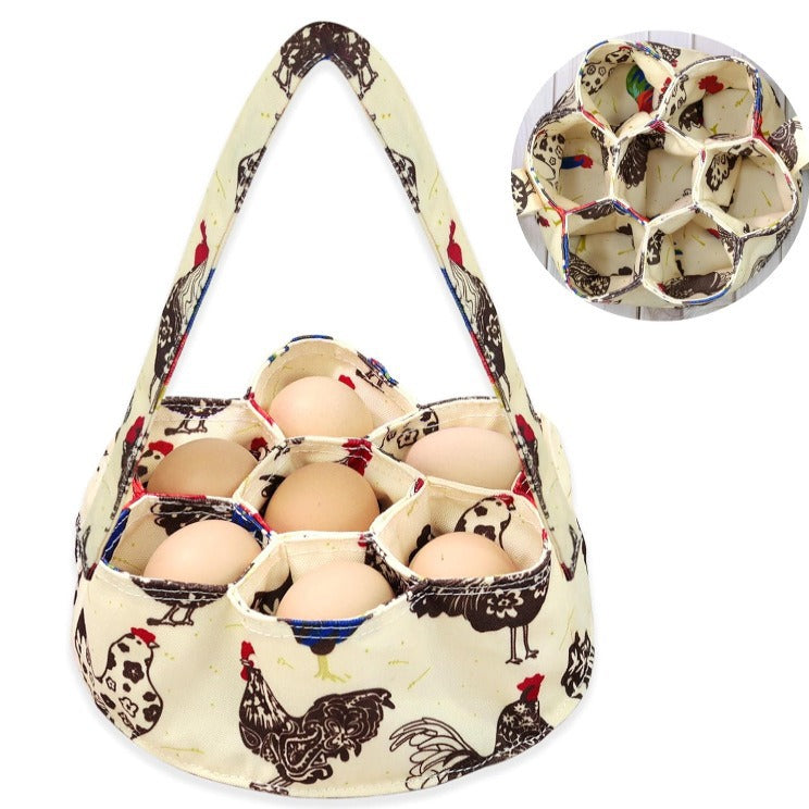 Egg Collection Basket Egg Collection Basket 7 Bags Chicken Mother Chicken Duck Goose Egg Housewife Farm Garden - V.I.P Digital Presence