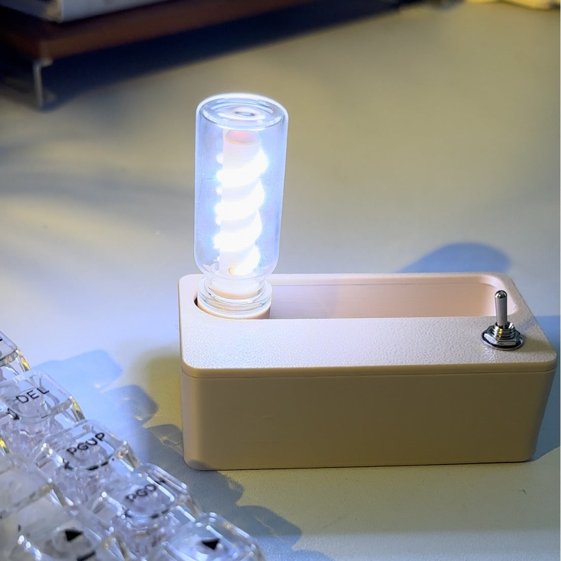 Single bulb without base creative mechanical magnetic night light desktop decoration bedroom atmosphere light outdoor camping stress relief - V.I.P Digital Presence