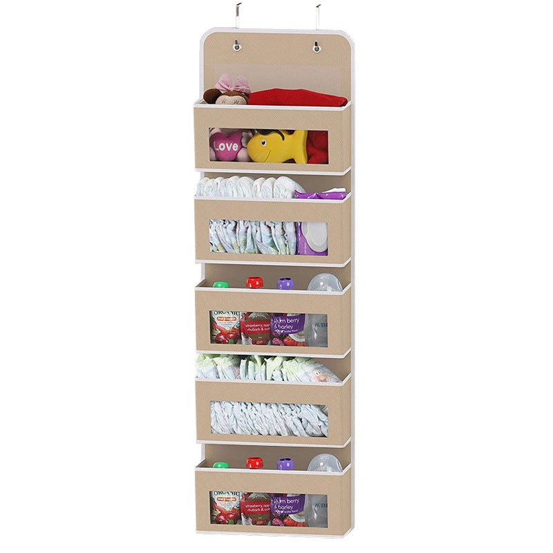 5 - Shelf Hanging Storage: Anti - Tilt, 5 large pockets. Good for bedroom, bathroom, living room (behind - door use). - V.I.P Digital Presence
