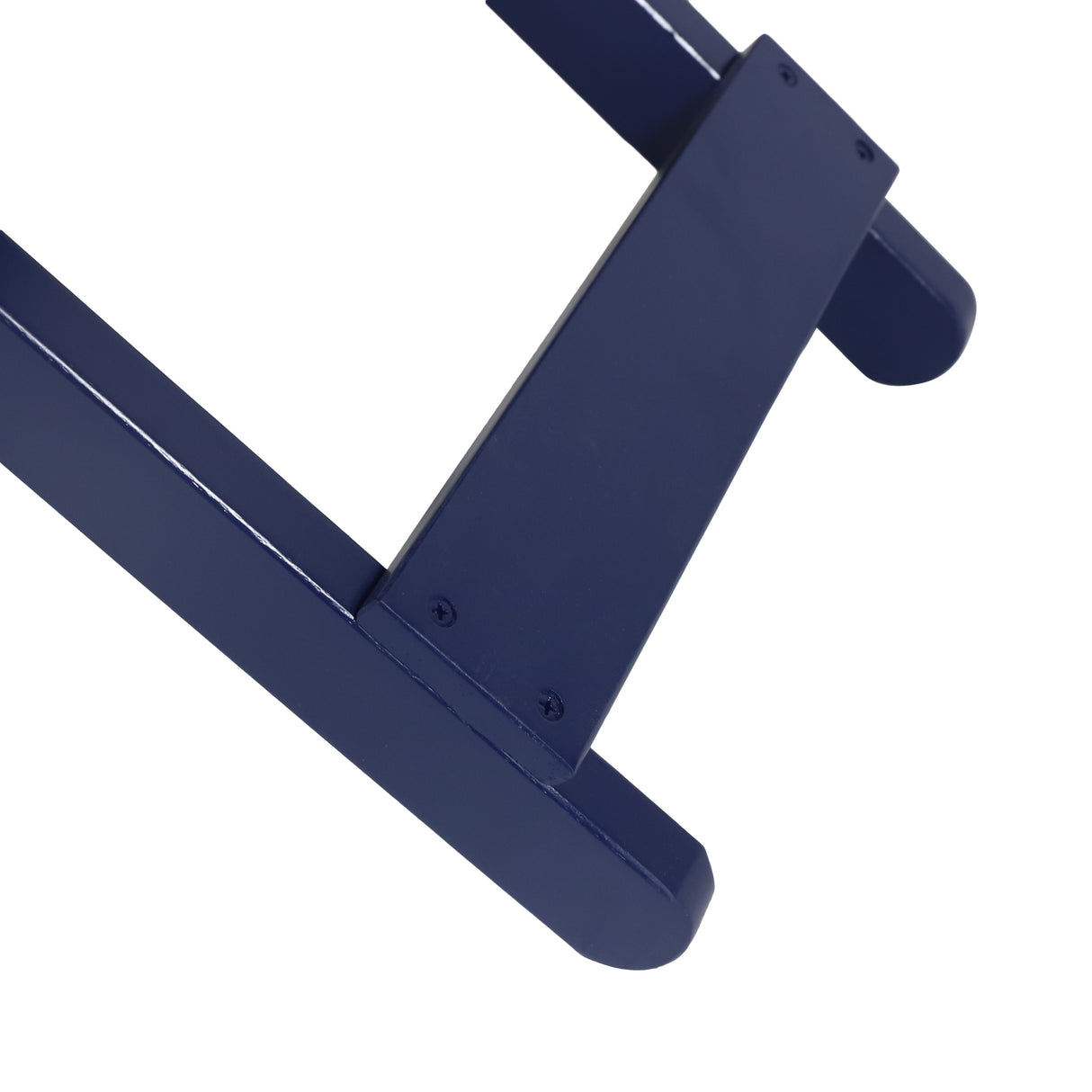 Outdoor Folding Wooden Side Table, Navy Blue, 15"D x 22.75"W x 18.25"H - V.I.P Digital Presence
