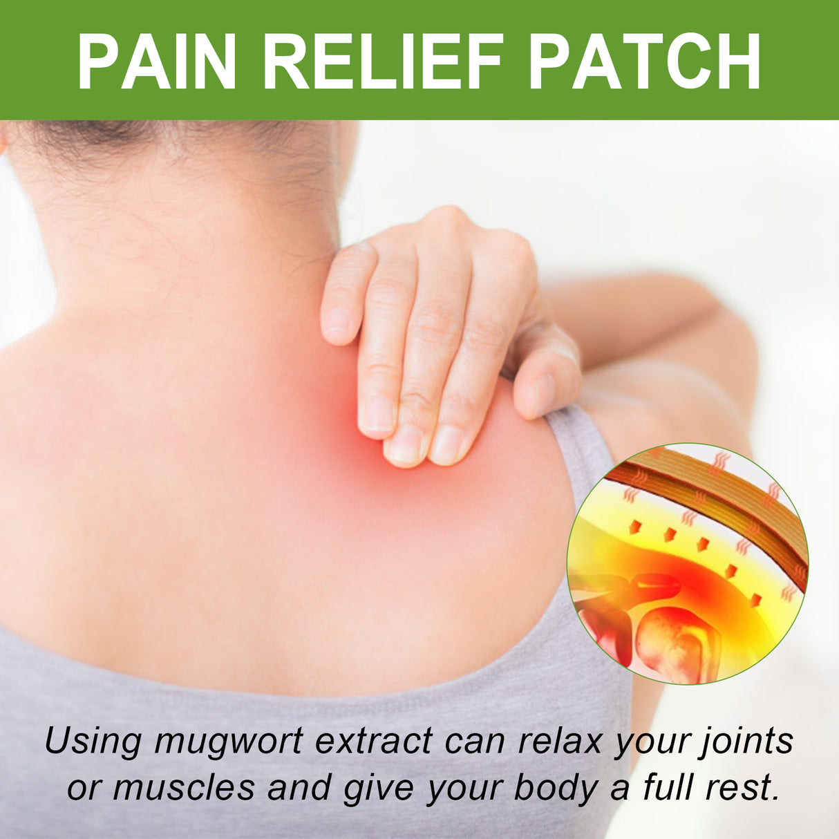 Wormwood Pain Relief Patch, Relieve Lumbar Neck Shoulder Vertebra Knee Joint Muscle Pain Discomfort Body Care Paste - V.I.P Digital Presence