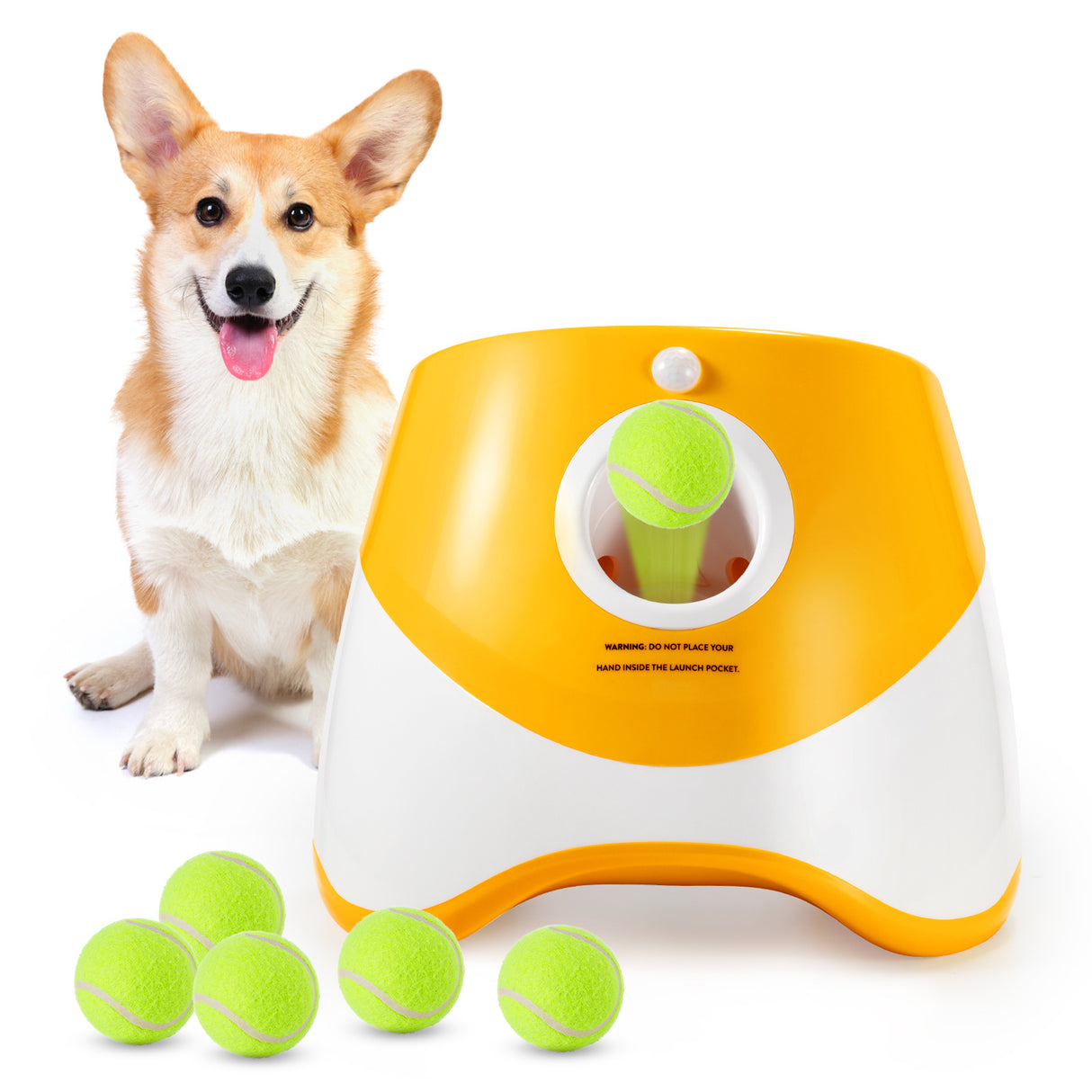 Durable Electric Interactive Throwing Training Dog Fetch Toy Thrower Machine Mini Tennis Automatic Dog Ball Launcher - V.I.P Digital Presence