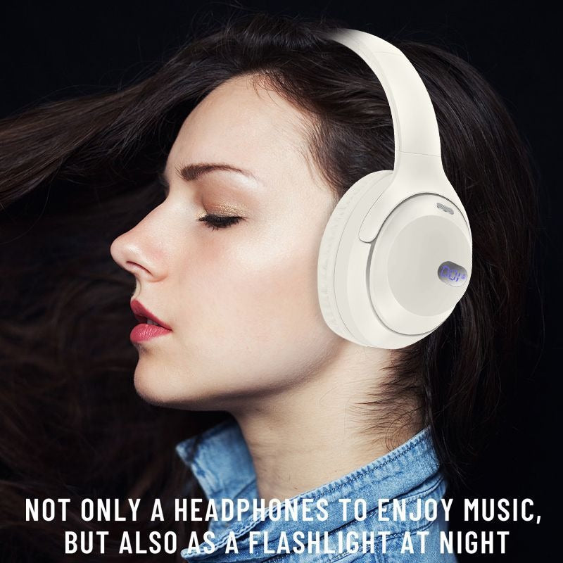 Wireless Bluetooth headset with battery display long battery life and foldable design - V.I.P Digital Presence