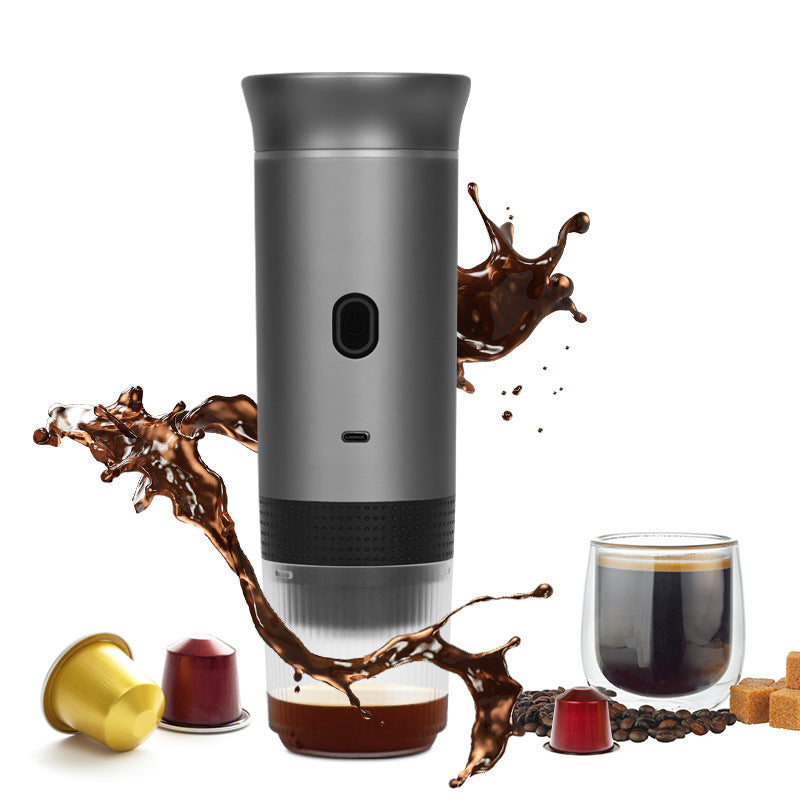 2025 Upgraded 3-in-1 Cordless Coffee Maker - 20Bar Portable for Car/Camping/Home, Capsule/Powder, USB Fast Heat - V.I.P Digital Presence