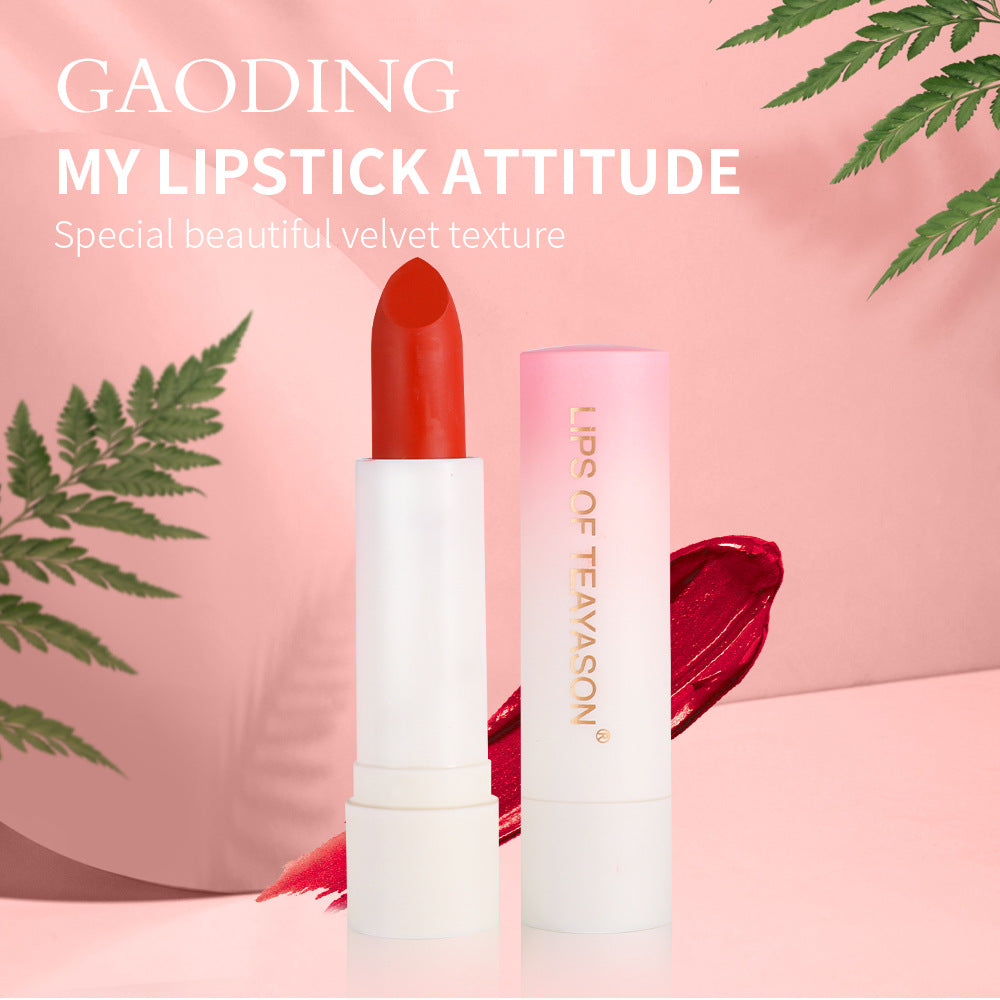 Lipstick Bean Paste Color Matte Matte Female Retro Red Peach Lipstick Matte Velvet Lipstick - V.I.P Digital Presence