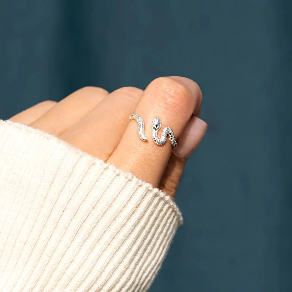 925 Sterling Silver Snake Ring - V.I.P Digital Presence