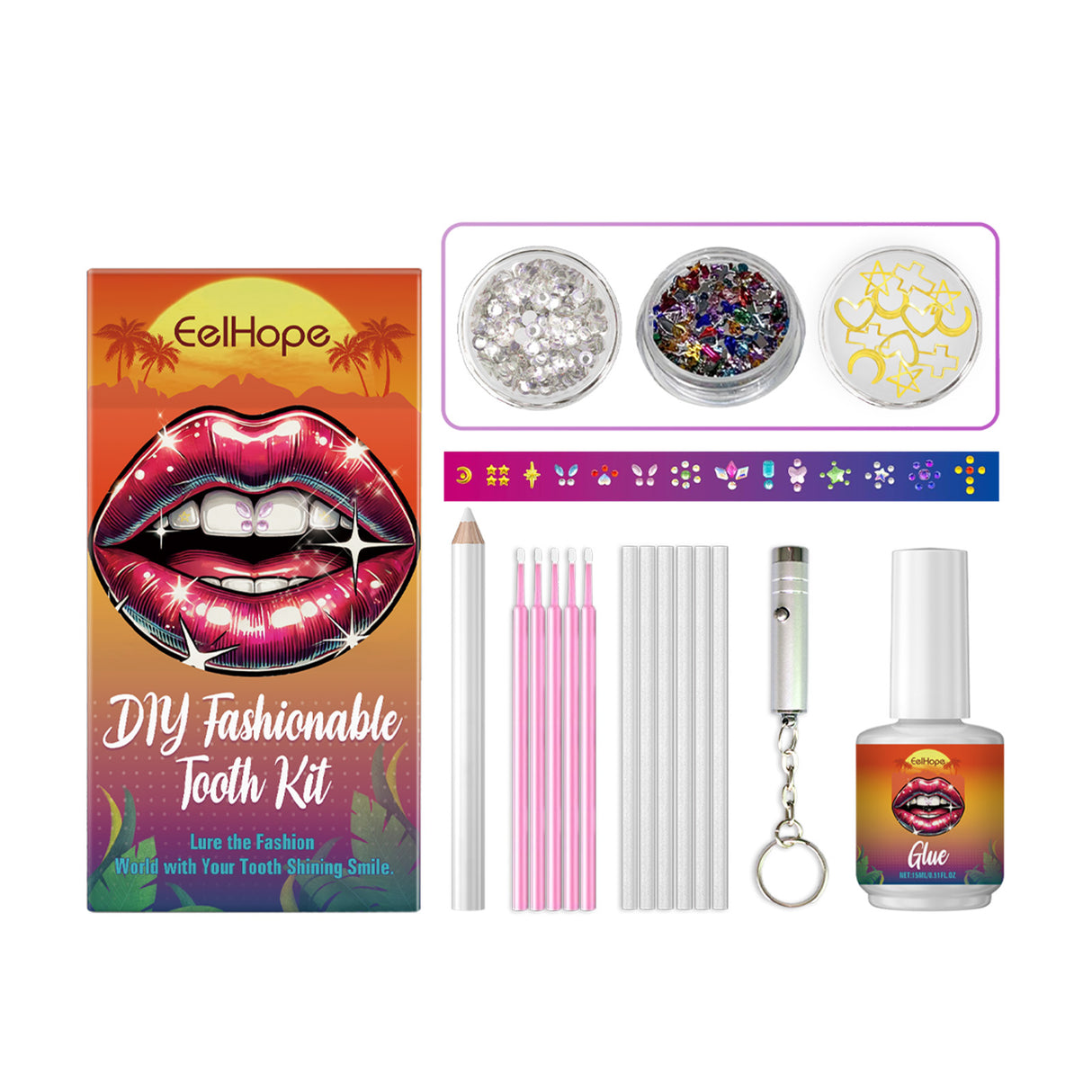 Dental Beauty Kit Diy Fashion Dental Decoration Personality Shine Light Smile Style Dental Drill - V.I.P Digital Presence