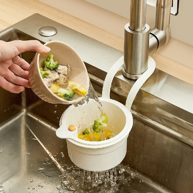 Adjustable Hanging Sink Drain Basket for Kitchen Sink, Food Waste Separator, Filter Basket & Fruit Washing Strainer - V.I.P Digital Presence