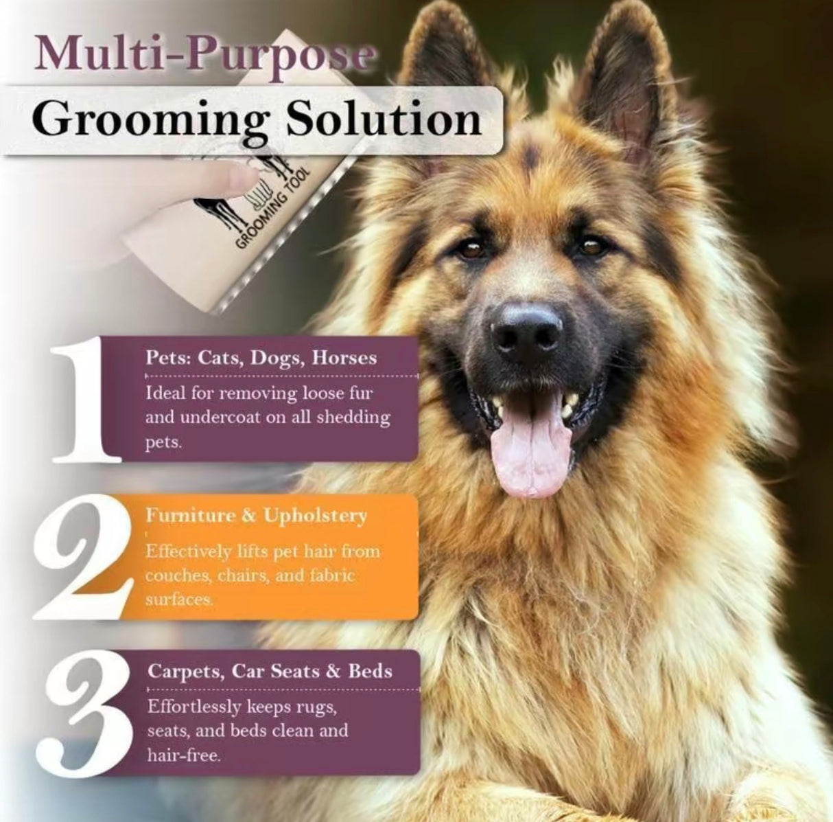 FurEase Pro Deshedding Brush