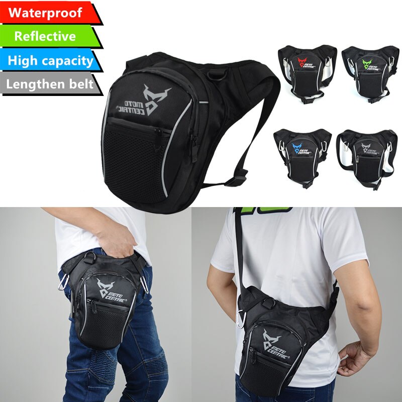 Fashion Motorcycle Drop Leg Bag Hip Bum Fanny Pack Waterproof Motorcycle Bag Outdoor Casual Waist Bag Motorcycle bike Bag Black - V.I.P Digital Presence