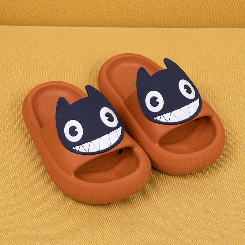 Big-Eyed Black Cat Cartoon Sandals One-Piece Soft Bottom Soft Face Parent-Child Amazon Baby Children's Slippers - V.I.P Digital Presence