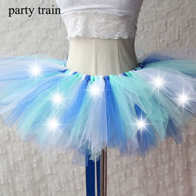 Arrival Women Tulle Tutu Skirt Sexy Mini Fancy Adult Petticoat Fluffy Yarn Ballet Dance Halloween Led Light Up - V.I.P Digital Presence