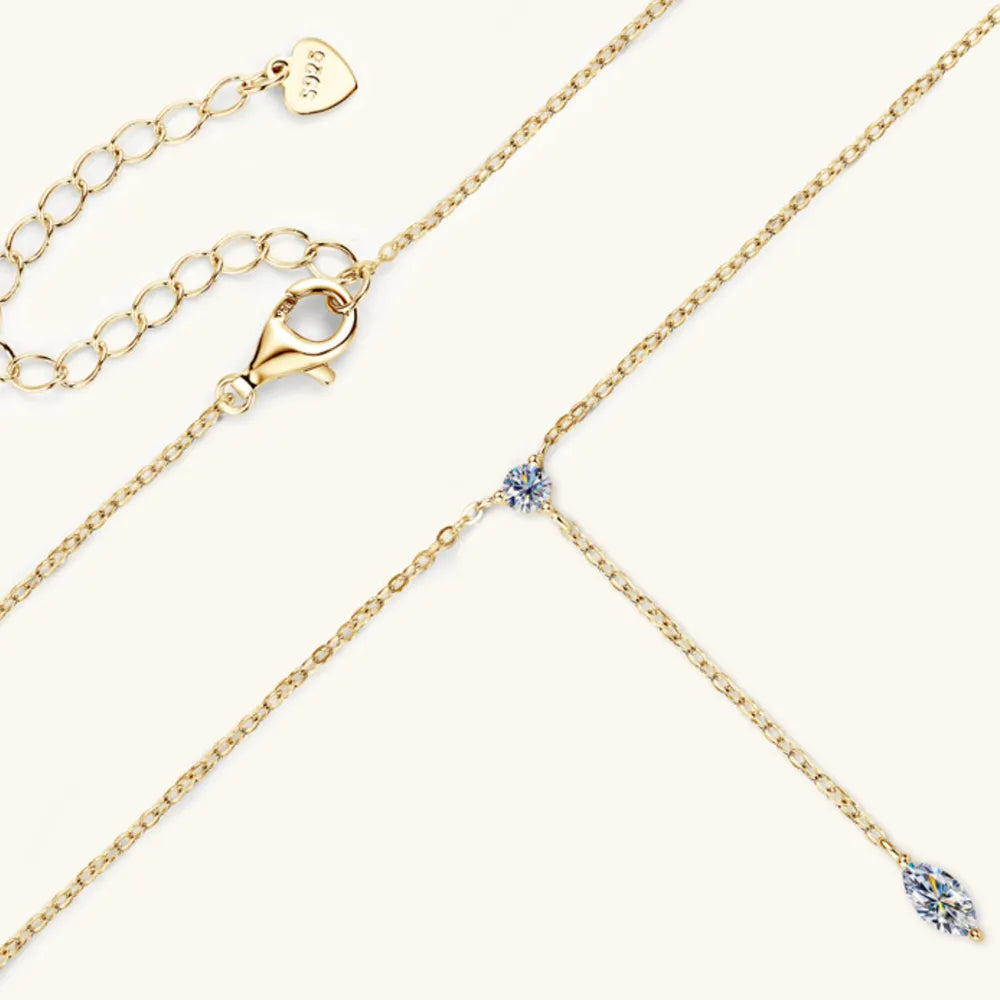 Moissanite 925 Sterling Silver Necklace - V.I.P Digital Presence