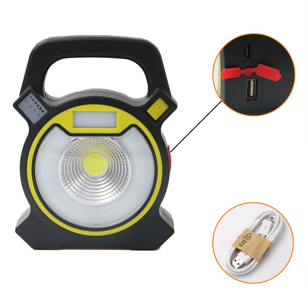 30W COB LED Portable Spotlight Searchlight USB Rechargeable Handheld Work By 18650 Portable Lantern - V.I.P Digital Presence