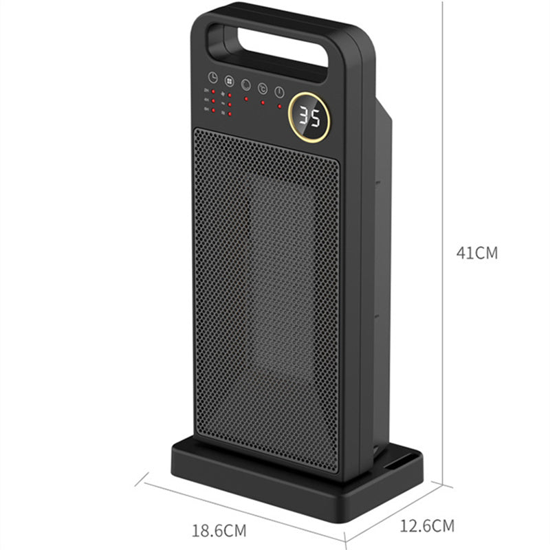 PTC Remote Control Electric Heater Touch Screen Vertical 120 Degree Shaking Head Heater - V.I.P Digital Presence
