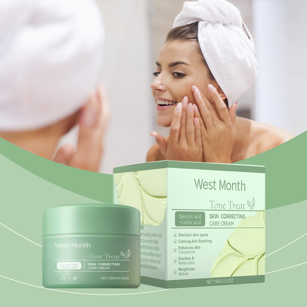 Exfoliante para la piel que limpia suavemente el rostro irritado e hidrata la piel.
