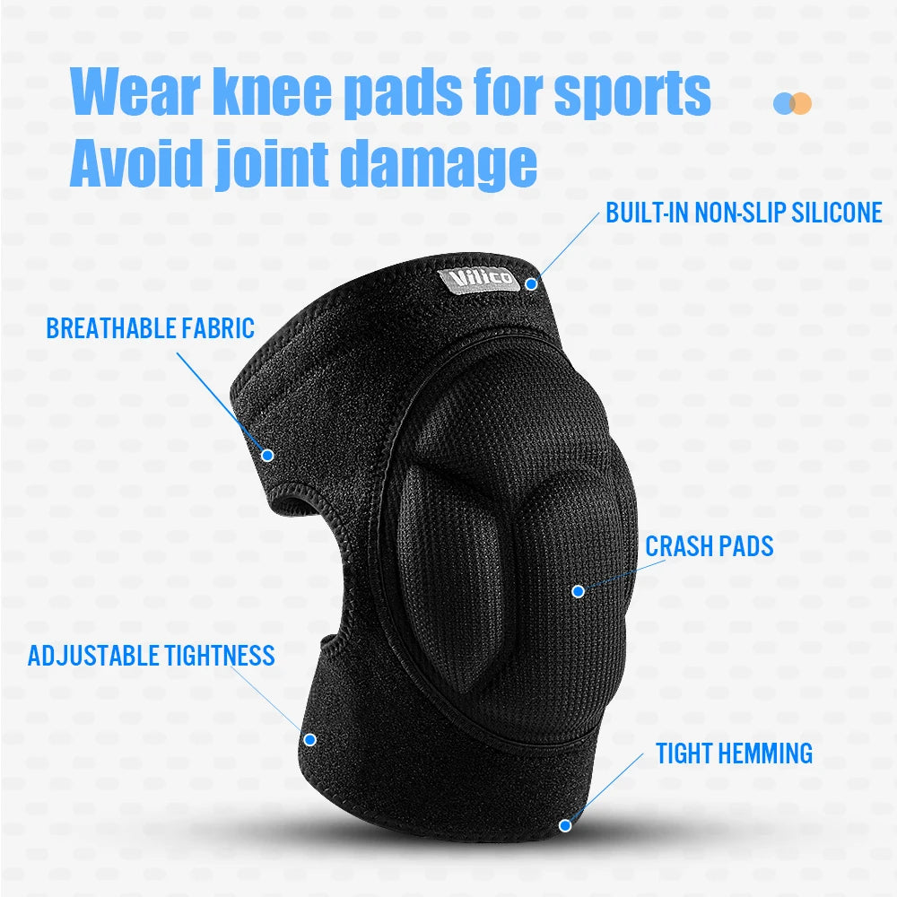 Running basketball cushioning decompression breathable comfortable Velcro sports collision protection leg protection knee protection - V.I.P Digital Presence