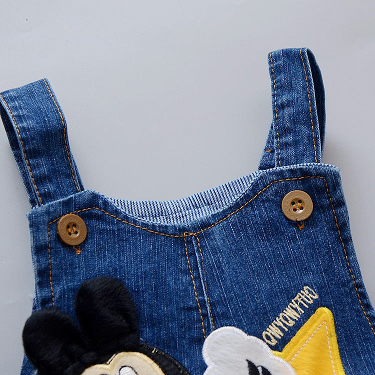 Cartoon Baby Boy Clothes Denim Pants Elastic Waist Trousers Children's Jeans - V.I.P Digital Presence
