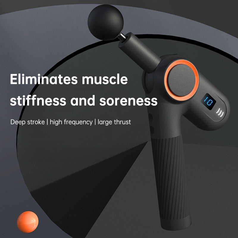 900-turn fascial gun USB charging massage angle rotatable full body muscle massage machine gun - V.I.P Digital Presence