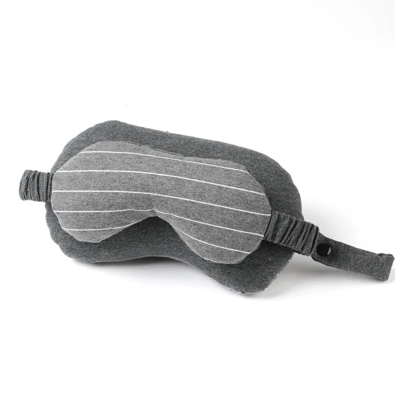 Portable type Eye Mask 2-in-1 Neck Pillow Sweat Cloth Foam Particle Eye Mask Pillow Car Travel Leisure Nap Pillow - V.I.P Digital Presence