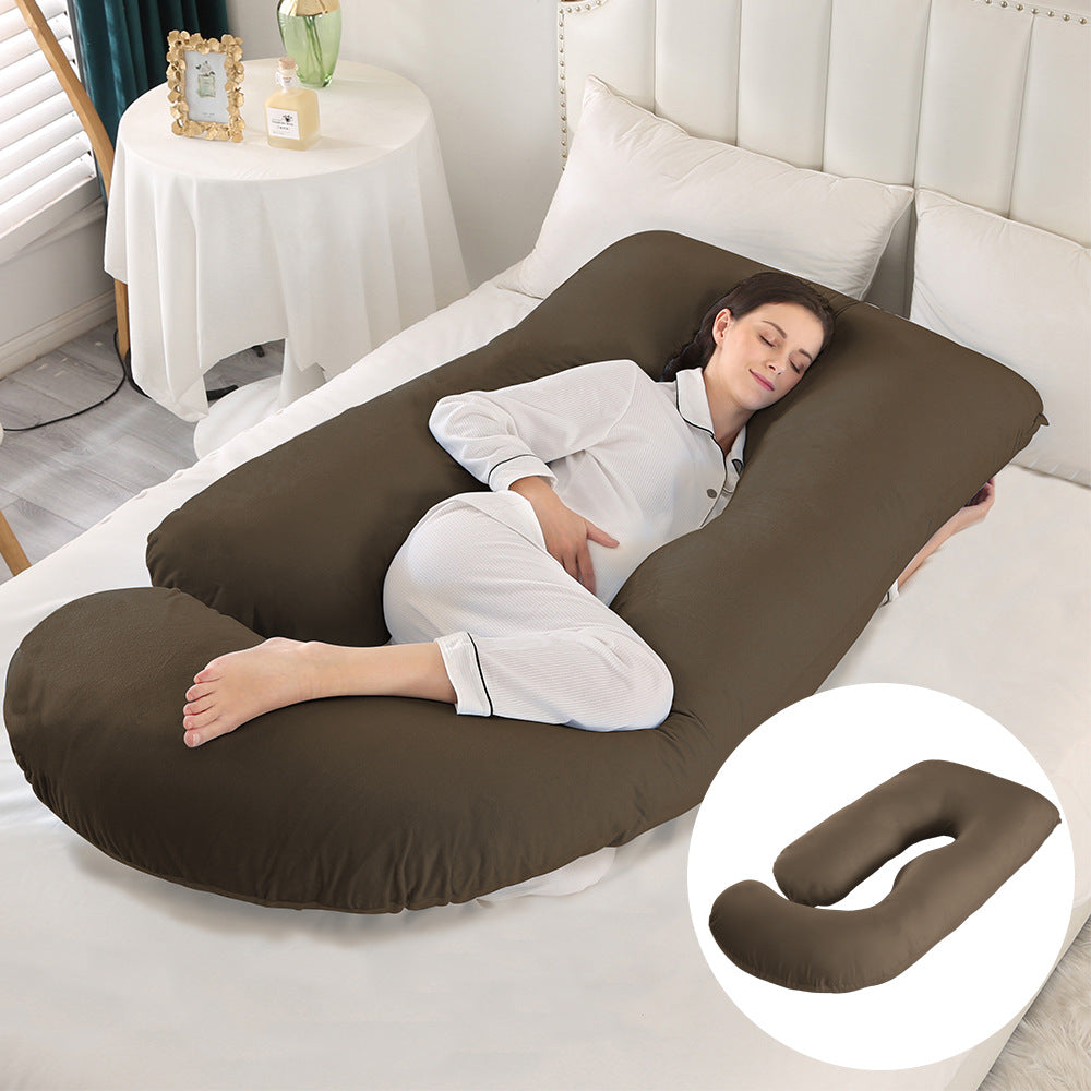 Pregnant women's pillow waist protection side sleeping slope pillow J-shaped pregnancy sleeping pillow - V.I.P Digital Presence
