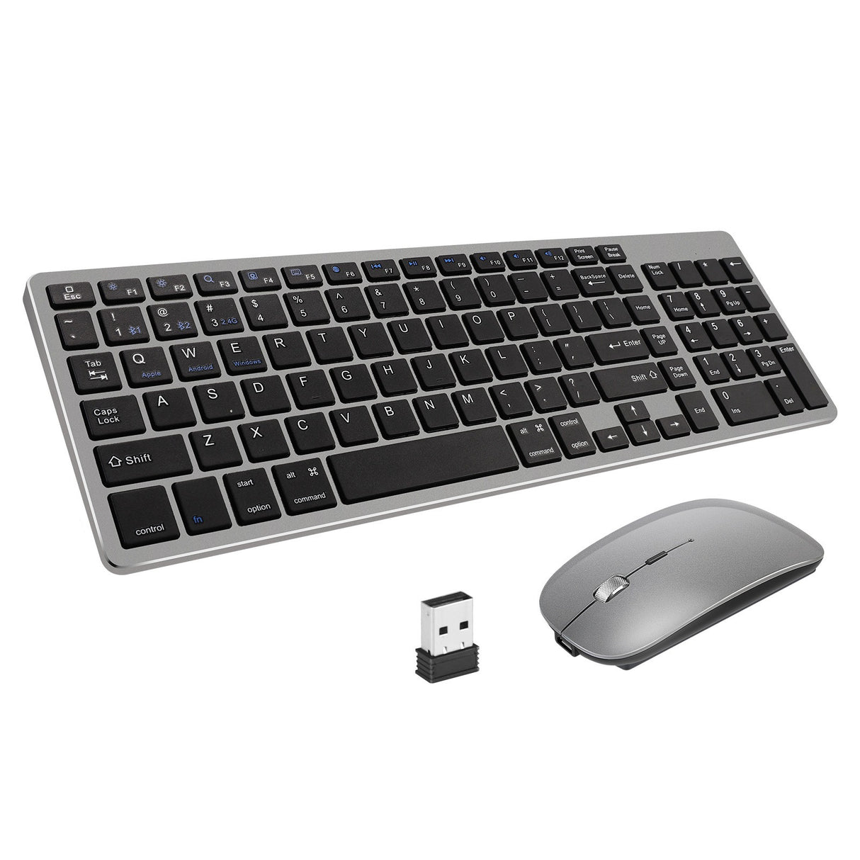 Charging Bluetooth the third mock examination wireless keyboard two zone digital mouse set for iPad game mute office - V.I.P Digital Presence
